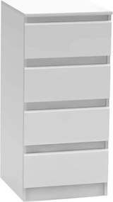 Comoda HANY NEW 009, alb, PAL laminat, 45x49x95 cm