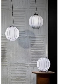 Lustră pe cablu SIRU SFERA 1xE27/60W/230V d. 42 cm negru/alb sticlă venețiană