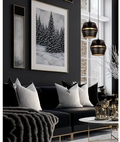 Lustră pe cablu PARIS 2xE27/60W/230V neagră/aurie