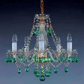 Candelabru cristal Bohemia 5 brate, diam. 48cm Magda V 5005 CE