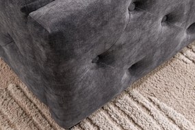 Pat PARIS 160x200cm catifea gri cu spatiu de depozitare