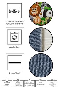 Covor, Woopamuk212, 180x280 cm, Bumbac;Poliester, Albastru