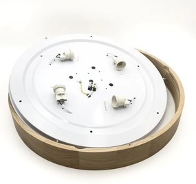 Brilagi - Plafonieră LED CARVALHO 4xE27/60W/230V, stejar, diam. 57,5 cm