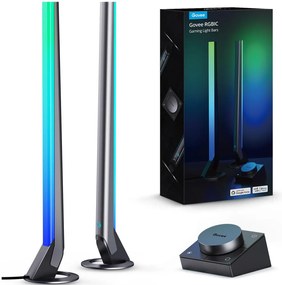 Govee - Panouri LED Smart Wi-Fi pentru gaming + Telecomandă duală Smart, alb (Wi-Fi)