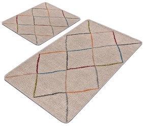 Covorașe de baie bej 2 buc. 60x100 cm – Mila Home