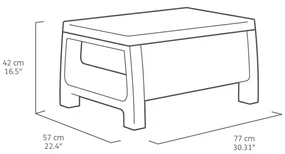 Set mobilier de grădină cu canapea Keter Corfu