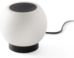 Veioza LED stil minimalist MOY negru, opal