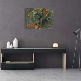 Tablou - Auguste Renoir,  Flowers in a Vase, reproducere (70x50 cm)