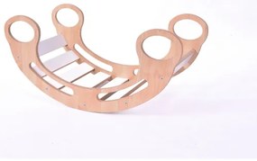 Leagăn multifuncțional Montessori alb/arțar