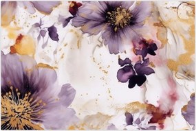 Tablou - Acuarelă flori (90x60 cm)