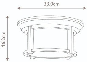 Plafonieră de exterior Feiss FE-MERRILL-F MERRIL 2xE27/60W/230V IP44