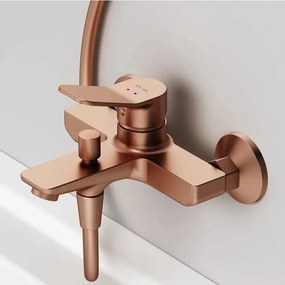 Baterie cada-dus AM.PM X-Joy monocomanda finisaj rose gold mat