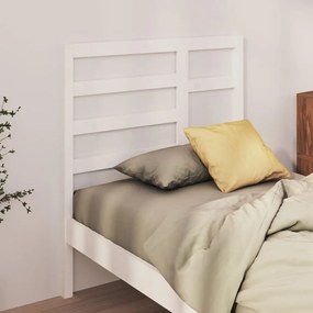 818126 vidaXL Tăblie de pat, alb, 106x4x104 cm, lemn masiv de pin