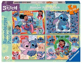 PUZZLE DISNEY STITCH 4X100 PIESE - RAVENSBURGER (RVSPC05731)