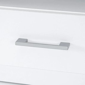 Noptieră Miami 1 sertar 40x40 cm alb-alb