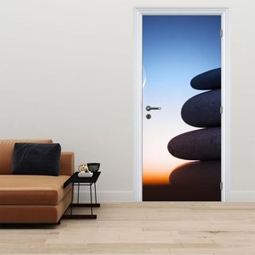 Fototapet pentru ușă - Pietre suprapuse (95x205cm)