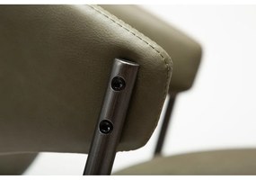 Scaun de dining kaki din imitație de piele Zone – DAN-FORM Denmark