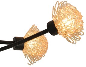 Lustra cu 4 spoturi din sticla in stilul florentin Flower 1134014 NV