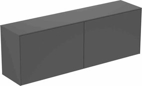 Dulap baza suspendat Ideal Standard Atelier Conca 2 sertare cu blat 160 cm antracit mat