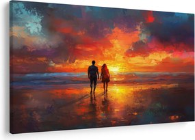 Tablou - Plimbare pe plajă (90x60 cm)