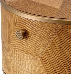 Noptiera, Masuta LUX, Furnir de stejar, Velutto