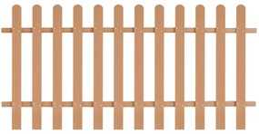 Gard din sipci, 200 x 100 cm, WPC 1, Maro, 100 cm