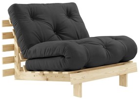 Fotoliu variabil Karup Design Roots Raw/Dark Dark Grey