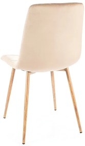 Scaun de bucaterie Mila D Velvet, bej