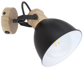 Aplica metal stil industrial WIHO negru/maro