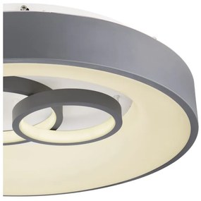 Plafoniera LED dimabila cu telecomanda design modern MAVY alb/gri 48416-50R GL