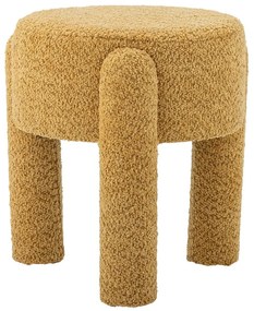 Scaun tip taburet galben ocru tapițat Bruno – Bloomingville