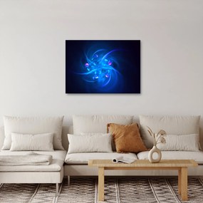 Tabloul modern cu abstracțiune albastră (70x50 cm)