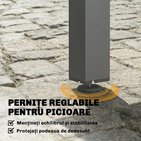 Outsunny masă extensibilă pentru exterior masă de grădină masă de prânz | Aosom Romania