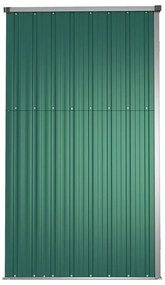 Sopron de gradina, verde, 161x89x161 cm, otel galvanizat Verde, 161 x 89 x 161 cm