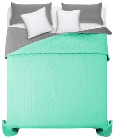 Cuvertură de pat dublă verde deschis cu un model de romb 200 x 220 cm