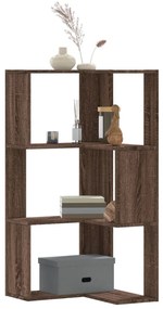 vidaXL Bibliotecă 3 niveluri stejar maro 50x50x102 cm lemn prelucrat