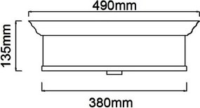 Open Design OR84917 - Plafonieră FAMBURO, 4 x E14, 12 W, 230 V, Ø 38 cm, finisaj alamă