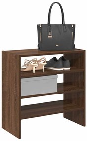 vidaXL Rafturi pantofi 2 buc Stejar maro stivuibil 60x30x30,5 cm