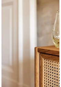 Comodă din lemn de stejar joasă 142x84 cm Pola - The Beds