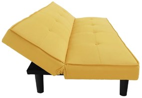 Canapea extensibilă, muştar/negru, ZELDA NEW