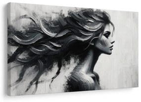 Tablou siluetă feminină misterioasă