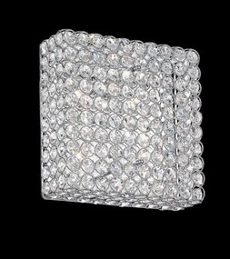 Aplica de perete cristal Venezian dim. 30x30cm ADMIRAL PL4 Cromo