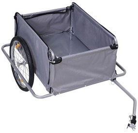 Remorcă pentru bicicletă pliabilă HOMCOM, cuplaj inclus, capacitate de încărcare de până la 40 kg | Aosom Romania