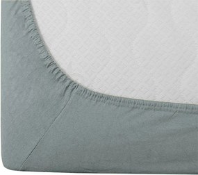 Cearsaf Jersey verde-albastru 160 x 200 cm