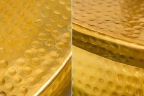 Masuta auxiliara design unicat Orient Storage 70cm, auriu