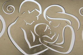 Panou decorativ auriu din metal, 120x2x60 cm, Nativity-A Mauro Ferretti