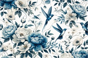 Tablou - Colibri cu flori (90x60 cm)