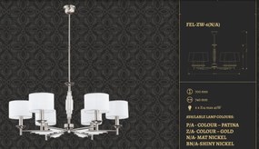 Candelabru 6 brate realizat manual Fellino