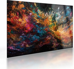 Tablou pe sticlă - Abstracția culorilor II. (70x50 cm)