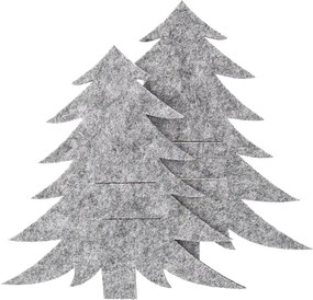 Orion Pungă pentru tacâmuri Stromek gri, 18 x 18cm, set de 2 bucăți